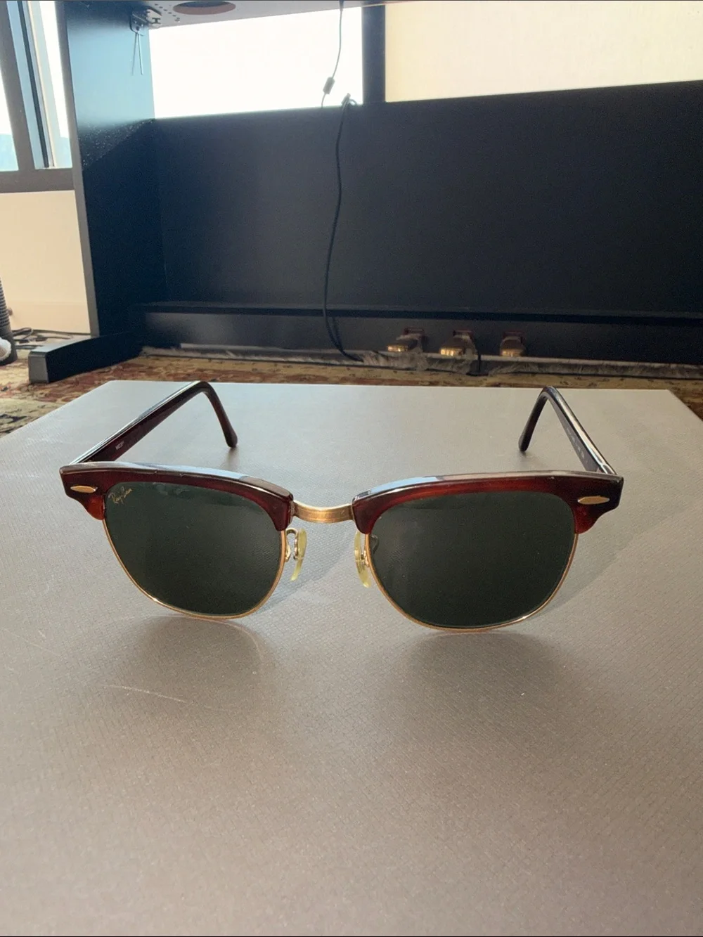 Ray-Ban Clubmaster Sunglasses- Tortoise & Gold